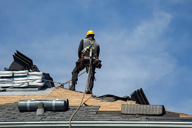 Professional Emergency Roof Repair technician working in Peoria, IL